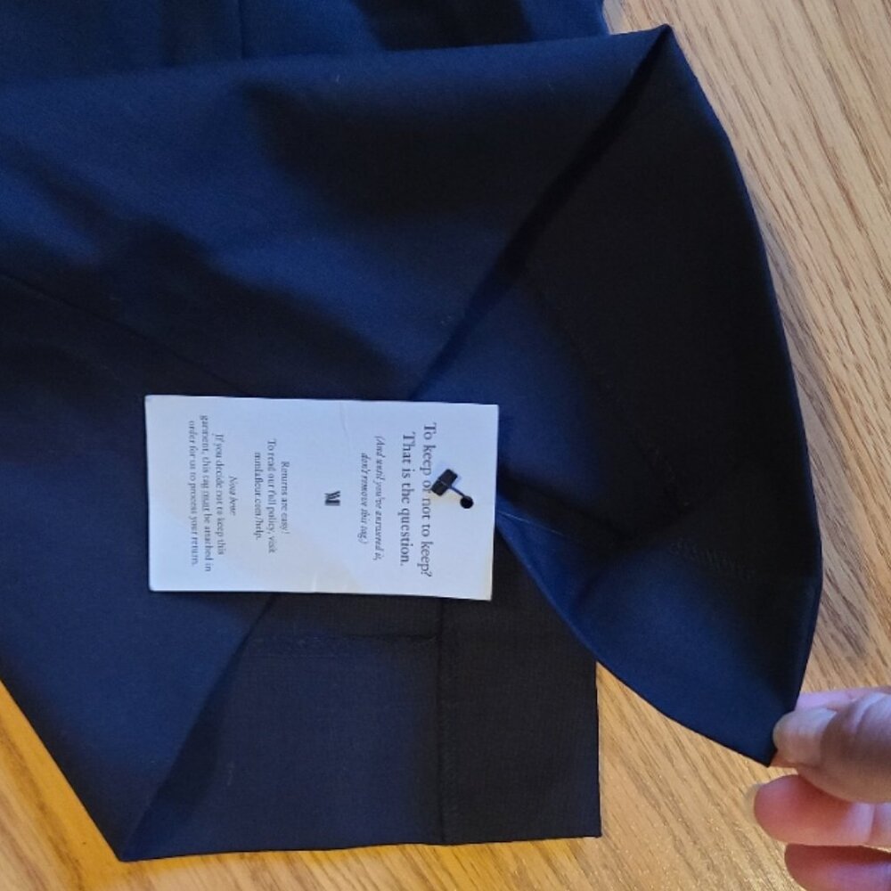 NEW NWT! M.M. LAFLEUR CLOONEY DRESS PANTS WASHABLE WOOL WIDE LEG FLARE sz 10 - Picture 7 of 9